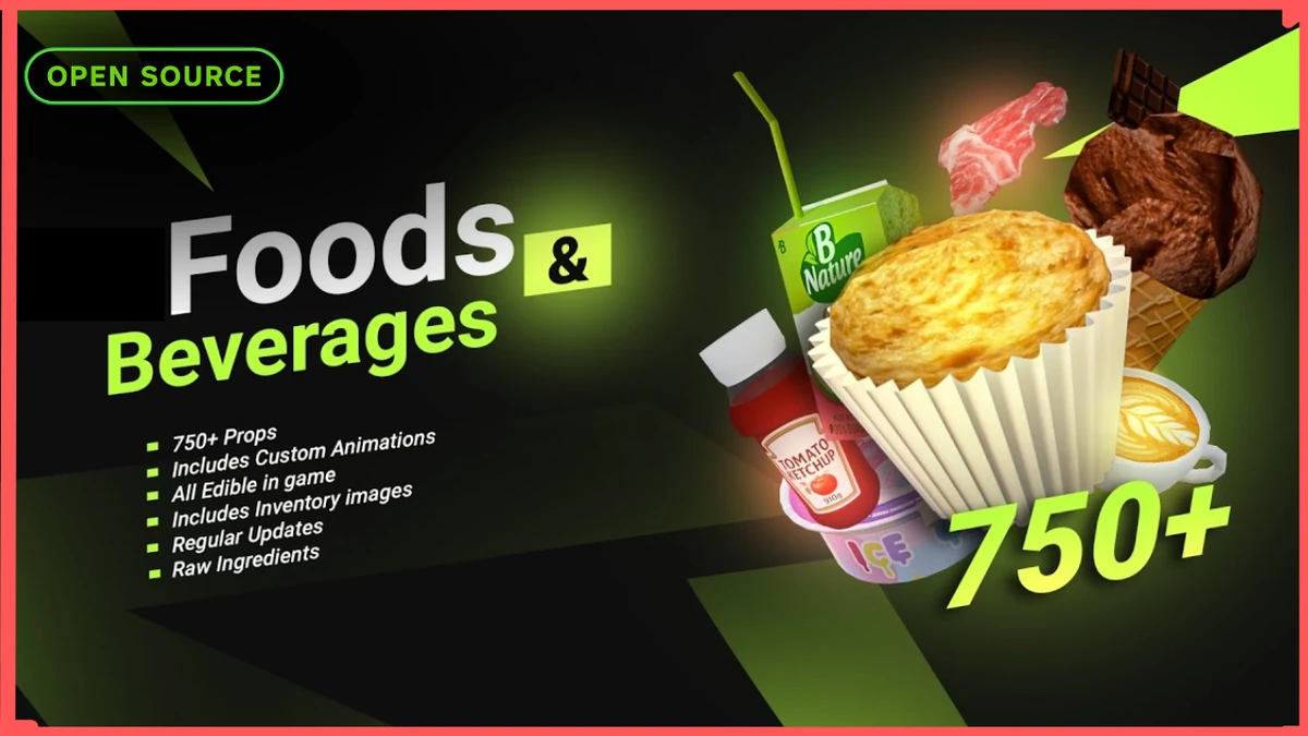 Ultimate Edibles Pack (+ Animations) FiveM | Premium Food Props & Animations | Open Source